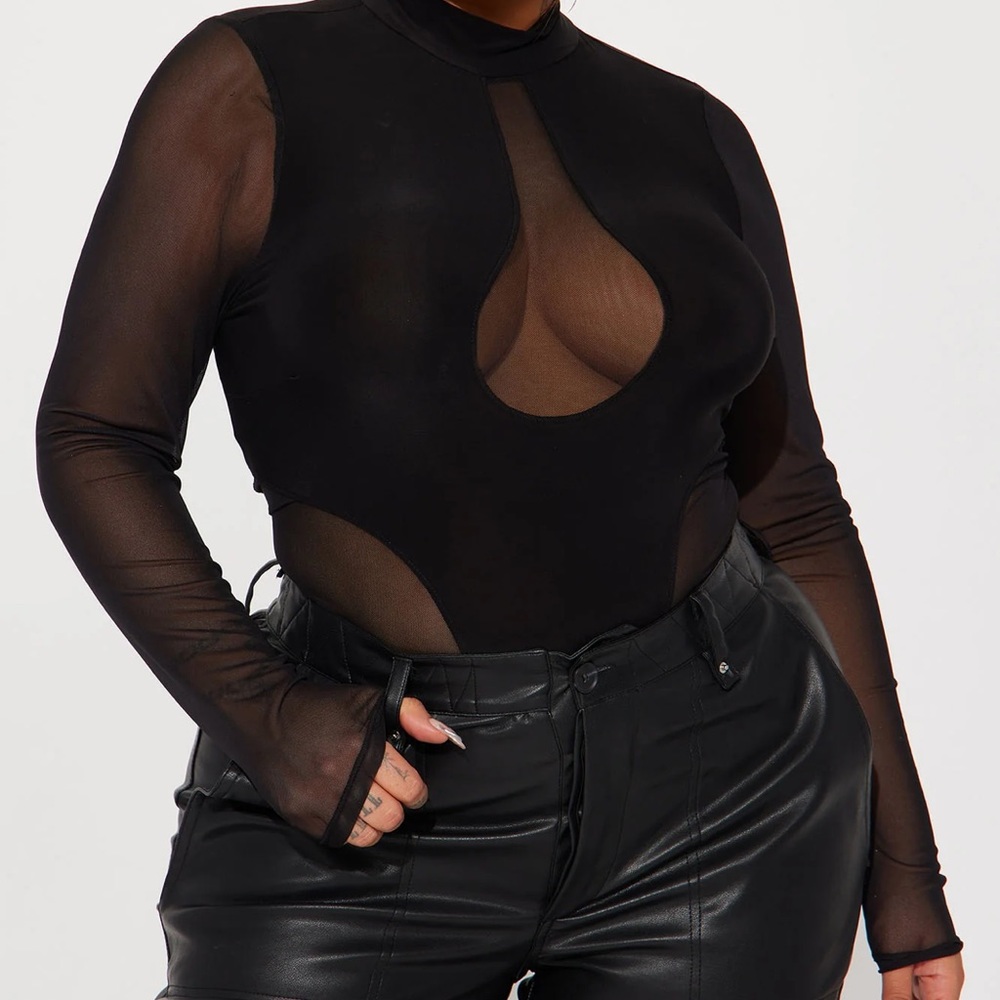 Fashion Nova sheer bodysuit